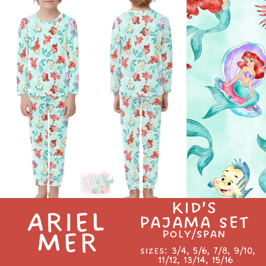 Preorder Custom Family Pyjama Sets - Ariel Mer - Closes 21 Feb - ETA mid May 2025 Pyjamas