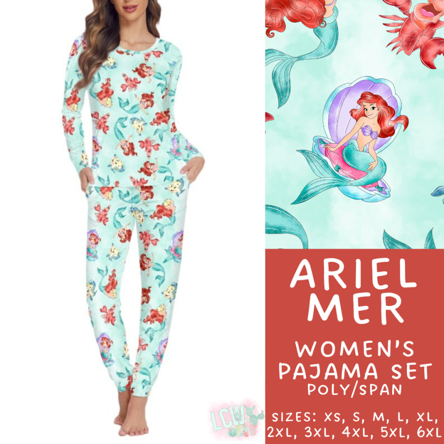 Preorder Custom Family Pyjama Sets - Ariel Mer - Closes 21 Feb - ETA mid May 2025 Pyjamas