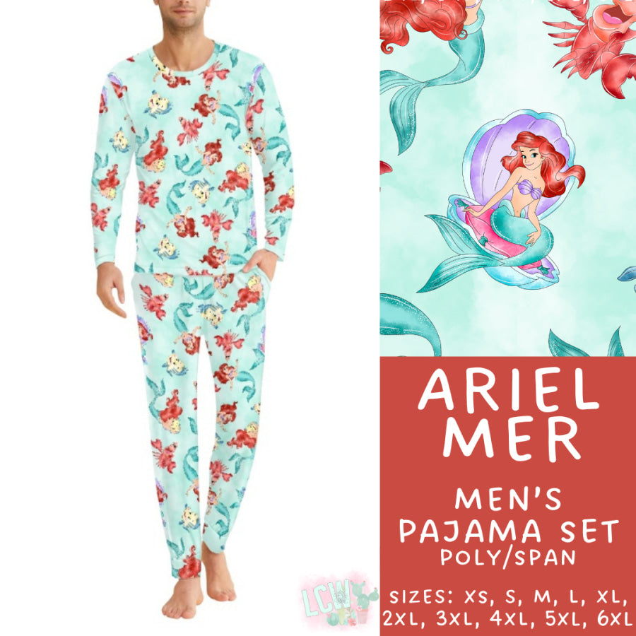 Preorder Custom Family Pyjama Sets - Ariel Mer - Closes 21 Feb - ETA mid May 2025 Pyjamas