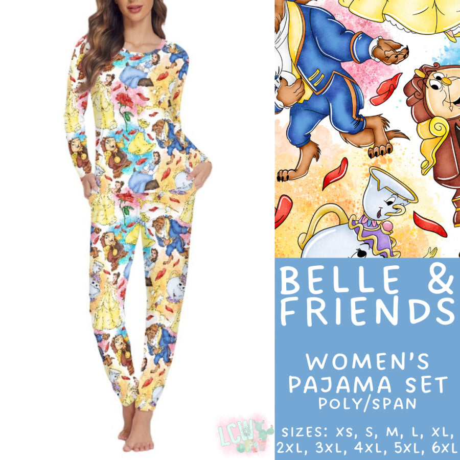 Preorder Custom Family Pyjama Sets - Belle and Friends - Closes 21 Feb - ETA mid May 2025 Pyjamas