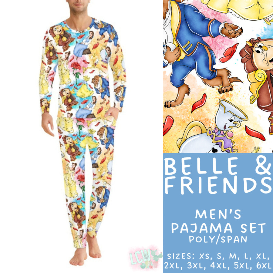 Preorder Custom Family Pyjama Sets - Belle and Friends - Closes 21 Feb - ETA mid May 2025 Pyjamas