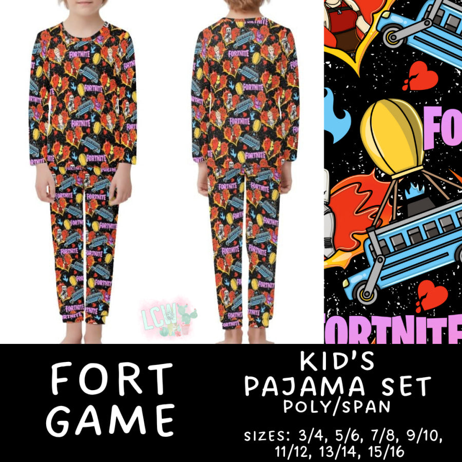 Preorder Custom Family Pyjama Sets - Fort Game - Closes 30 May - ETA late Aug 2025 Pyjamas