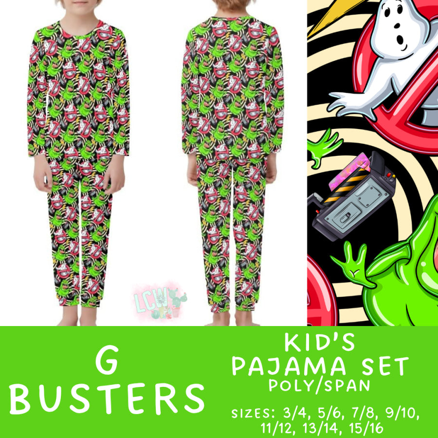 Preorder Custom Family Pyjama Sets - G Busters - Closes 30 May - ETA late Aug 2025 Pyjamas