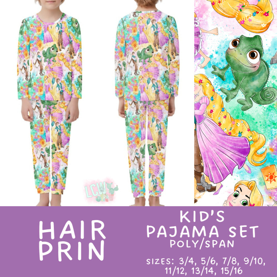 Preorder Custom Family Pyjama Sets - Hair Prin - Closes 21 Feb - ETA mid May 2025 Pyjamas