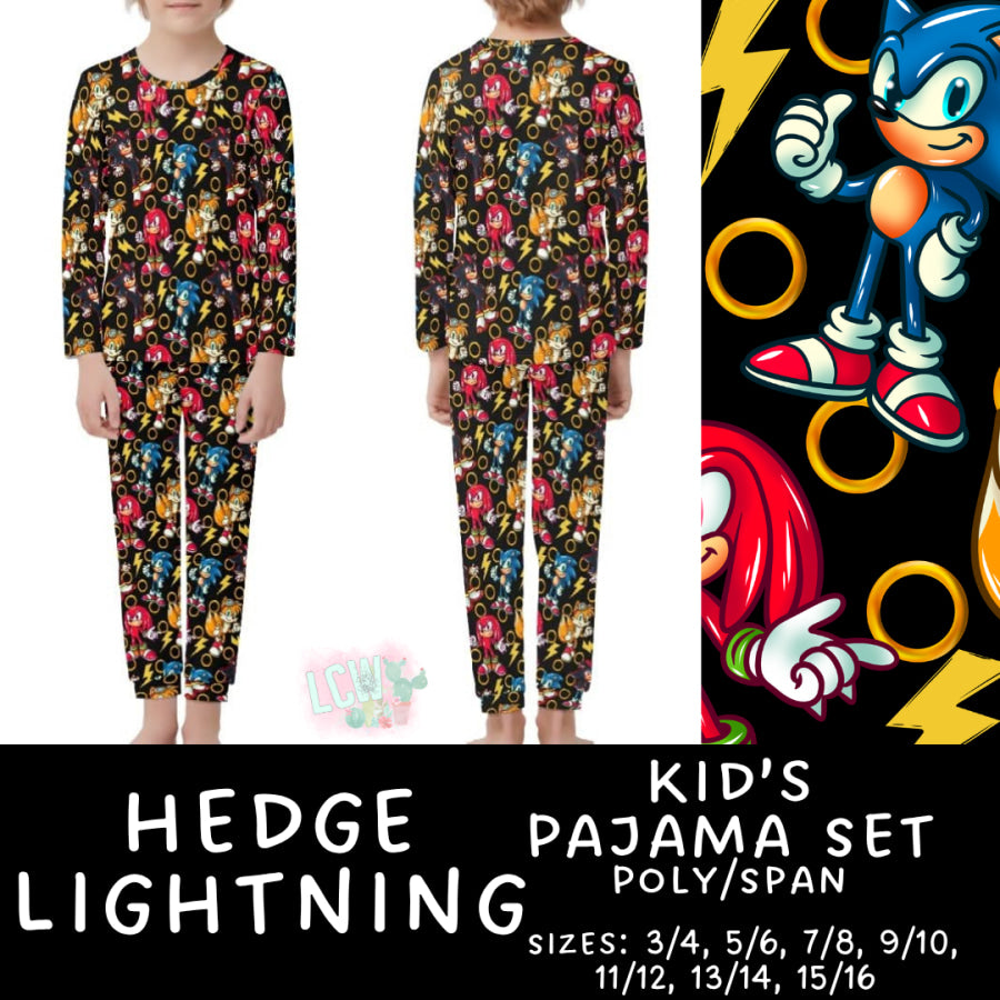 Preorder Custom Family Pyjama Sets - Hedge Lightning - Closes 30 May - ETA late Aug 2025 Pyjamas