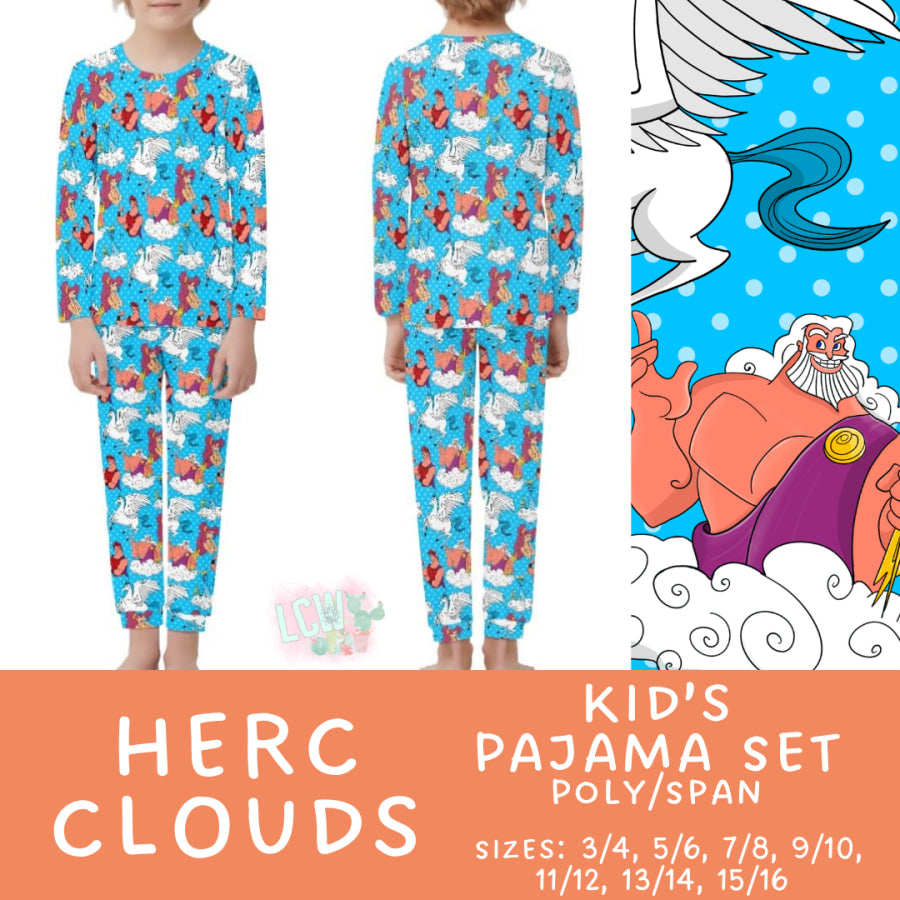 Preorder Custom Family Pyjama Sets - Herc Clouds - Closes 30 May - ETA late Aug 2025 Pyjamas