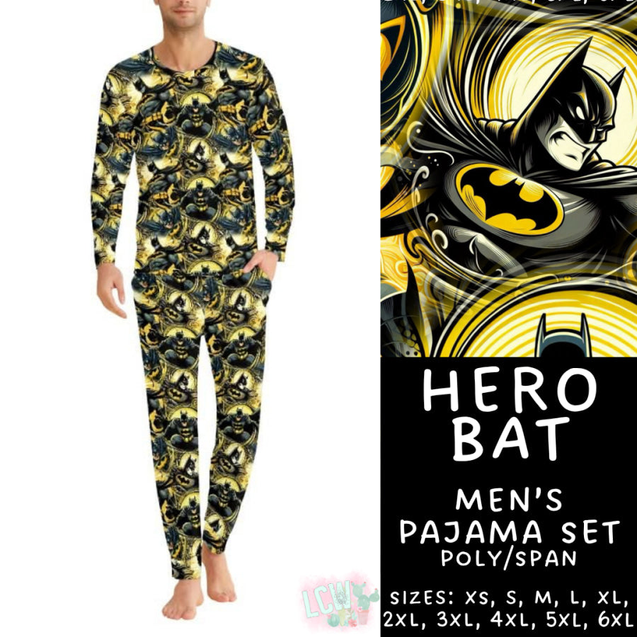 Preorder Custom Family Pyjama Sets - Hero Bat - Closes 30 May - ETA late Aug 2025 Pyjamas