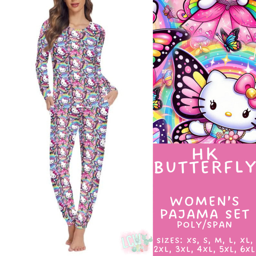 Preorder Custom Family Pyjama Sets - HK Butterfly - Closes 30 May - ETA late Aug 2025 Pyjamas