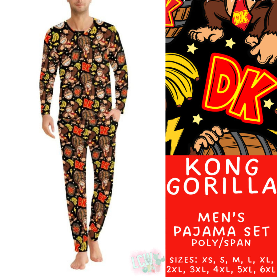 Preorder Custom Family Pyjama Sets - Kong Gorilla - Closes 30 May - ETA late Aug 2025 Pyjamas
