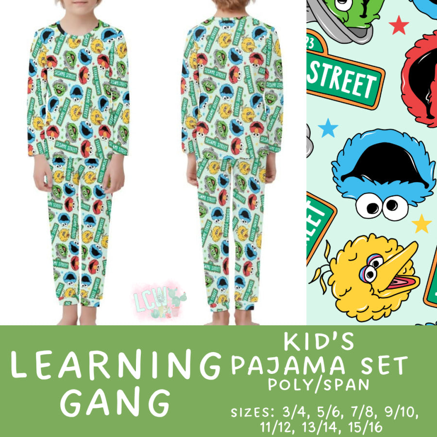 Preorder Custom Family Pyjama Sets - Learning Gang - Closes 30 May - ETA late Aug 2025 Pyjamas