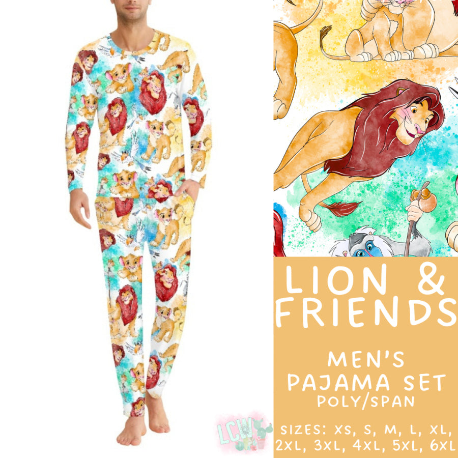 Preorder Custom Family Pyjama Sets - Lion and Friends - Closes 21 Feb - ETA mid May 2025 Pyjamas