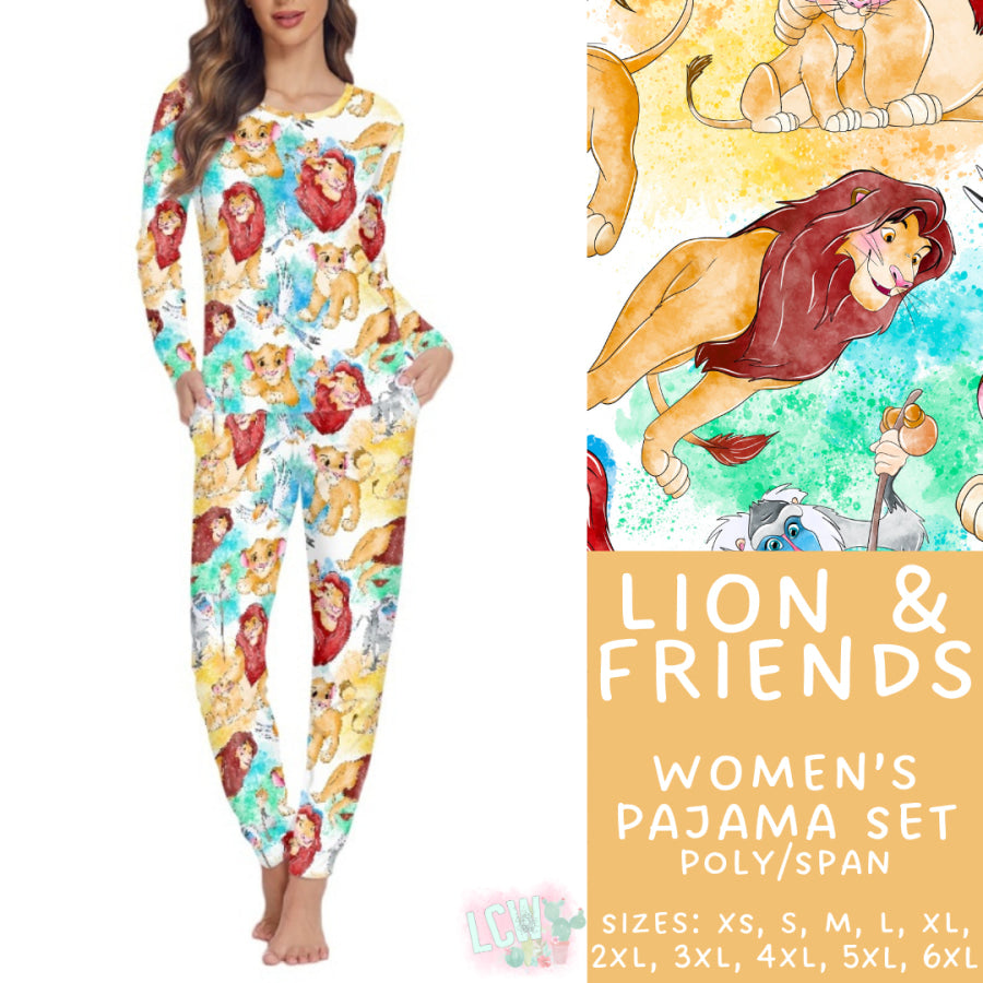 Preorder Custom Family Pyjama Sets - Lion and Friends - Closes 21 Feb - ETA mid May 2025 Pyjamas