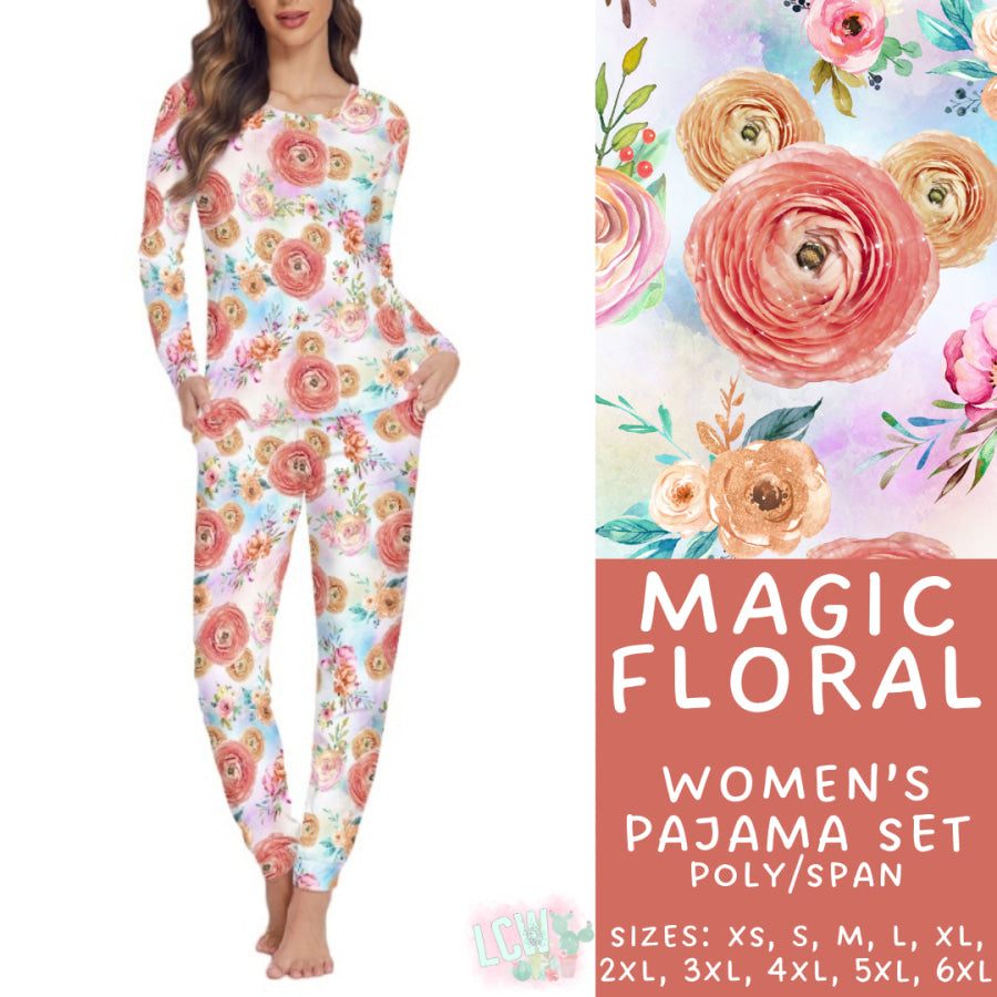 Preorder Custom Family Pyjama Sets - Magic Floral - Closes 21 Feb - ETA mid May 2025 Pyjamas