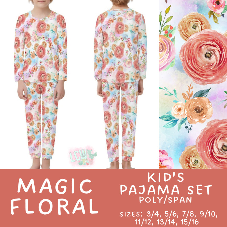 Preorder Custom Family Pyjama Sets - Magic Floral - Closes 21 Feb - ETA mid May 2025 Pyjamas