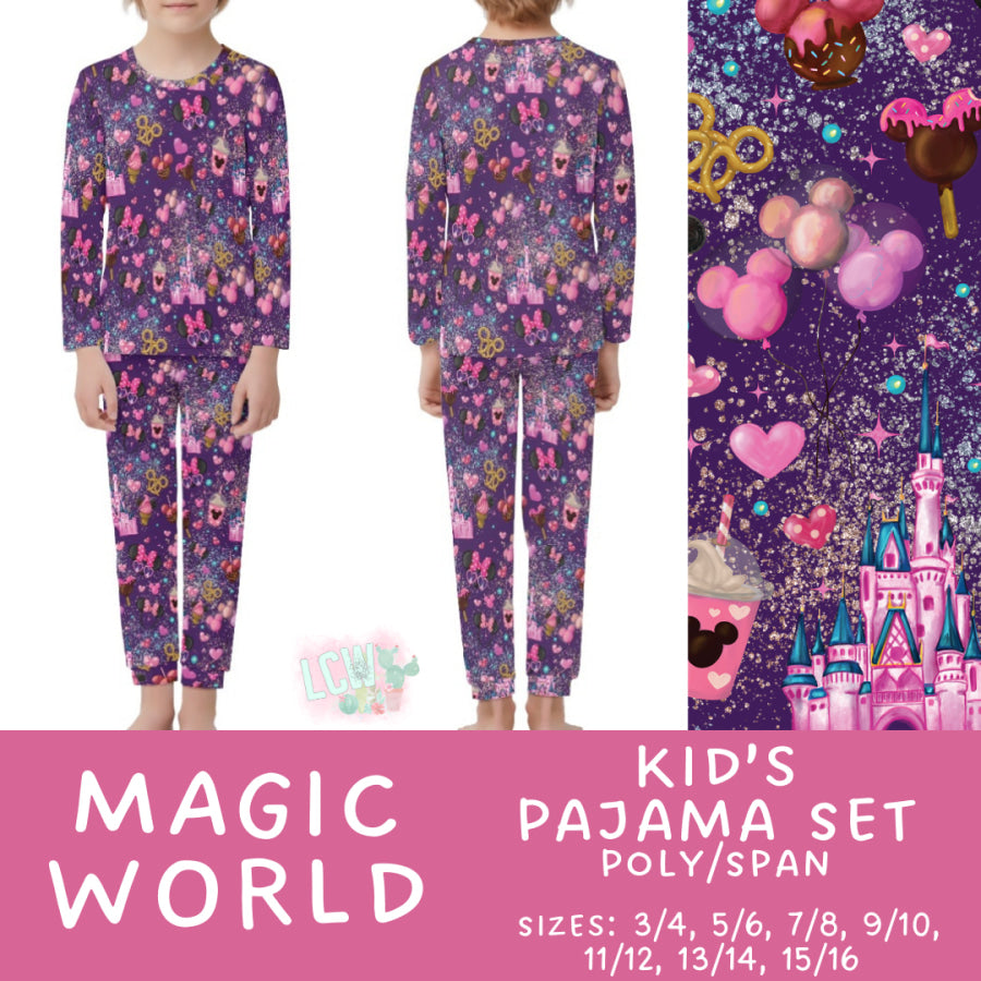 Preorder Custom Family Pyjama Sets - Magic World - Closes 21 Feb - ETA mid May 2025 Pyjamas