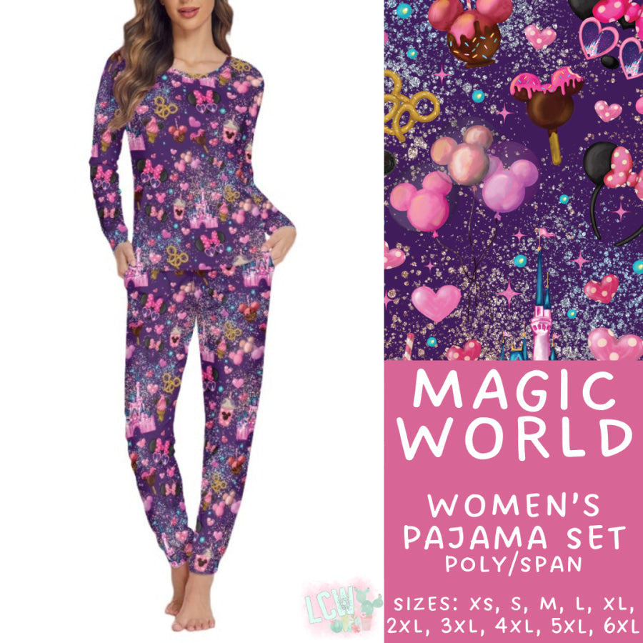 Preorder Custom Family Pyjama Sets - Magic World - Closes 21 Feb - ETA mid May 2025 Pyjamas