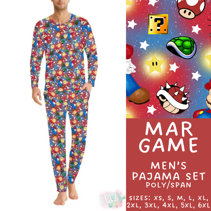 Preorder Custom Family Pyjama Sets - Mar Game - Closes 30 May - ETA late Aug 2025 Pyjamas