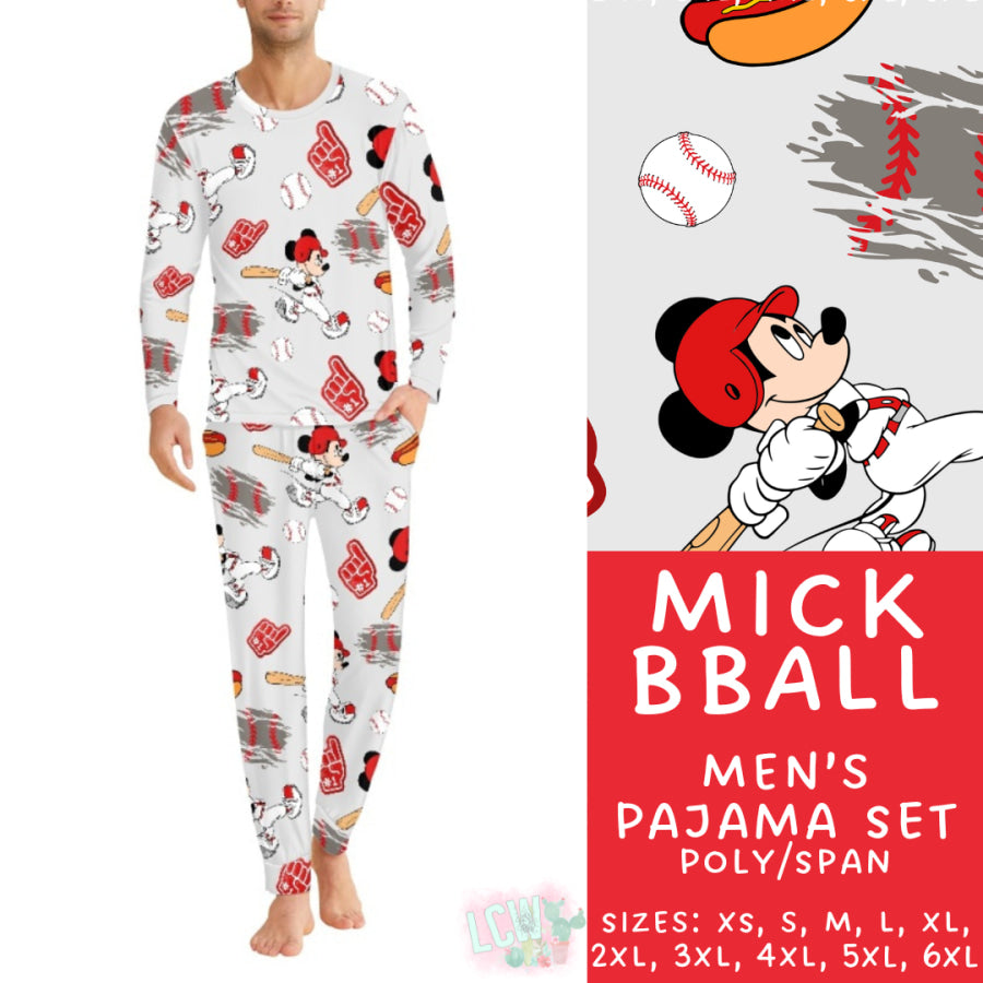 Preorder Custom Family Pyjama Sets - Mick BBall - Closes 21 Feb - ETA mid May 2025 Pyjamas