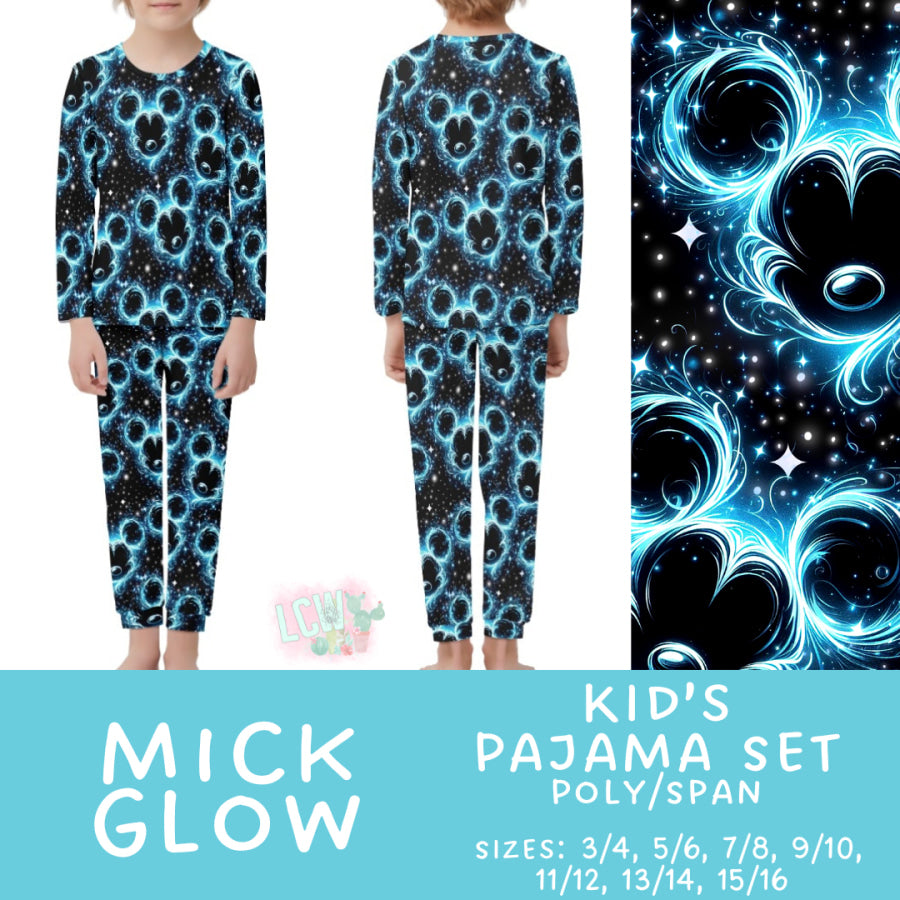 Preorder Custom Family Pyjama Sets - Mick Glow - Closes 21 Feb - ETA mid May 2025 Pyjamas