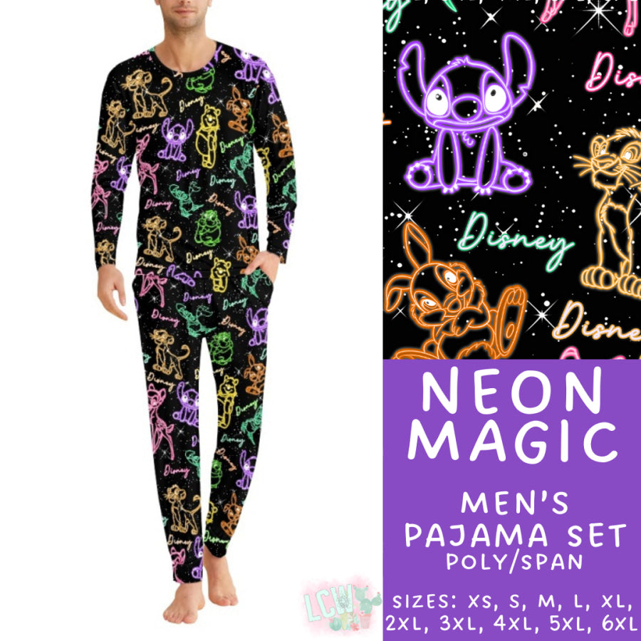 Preorder Custom Family Pyjama Sets - Neon Magic - Closes 21 Feb - ETA mid May 2025 Pyjamas