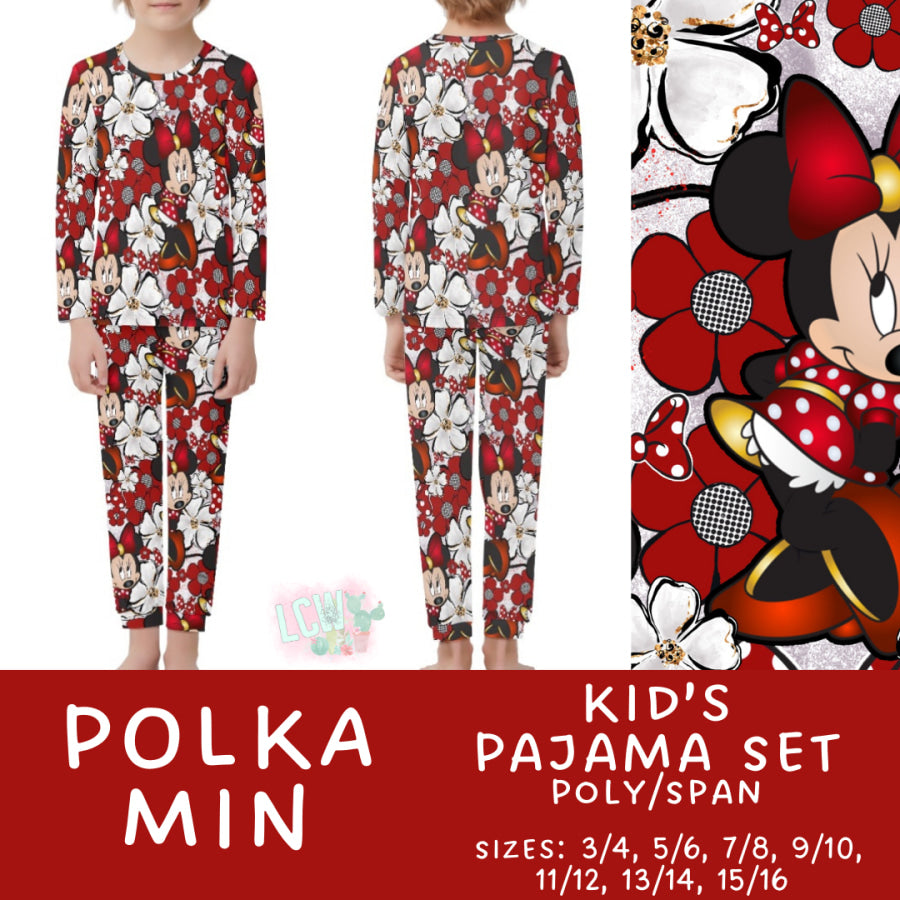 Preorder Custom Family Pyjama Sets - Polka Min - Closes 21 Feb - ETA mid May 2025 Pyjamas