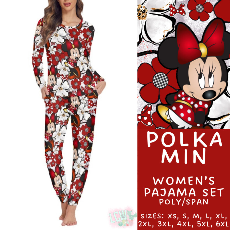 Preorder Custom Family Pyjama Sets - Polka Min - Closes 21 Feb - ETA mid May 2025 Pyjamas