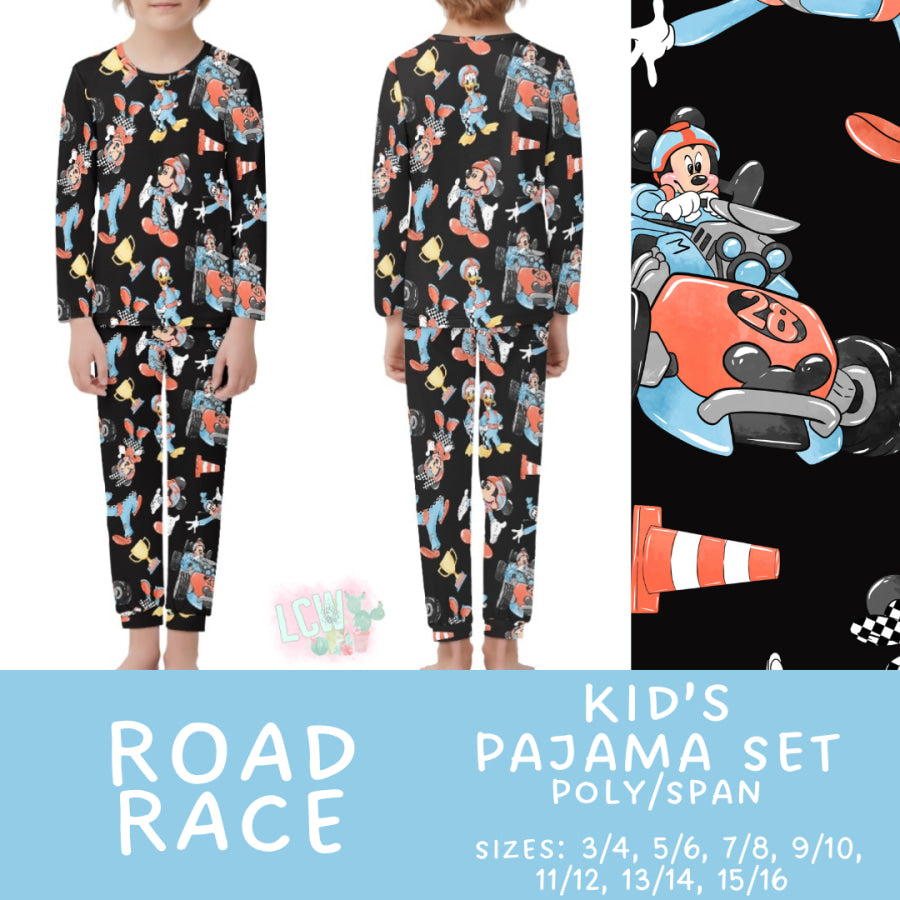 Preorder Custom Family Pyjama Sets - Road Race - Closes 21 Feb - ETA mid May 2025 Pyjamas