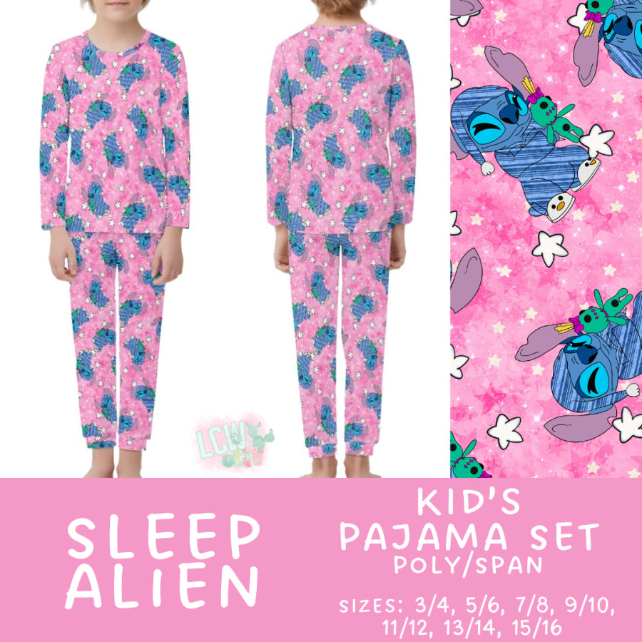 Preorder Custom Family Pyjama Sets - Sleep Alien - Closes 21 Feb - ETA mid May 2025 Pyjamas