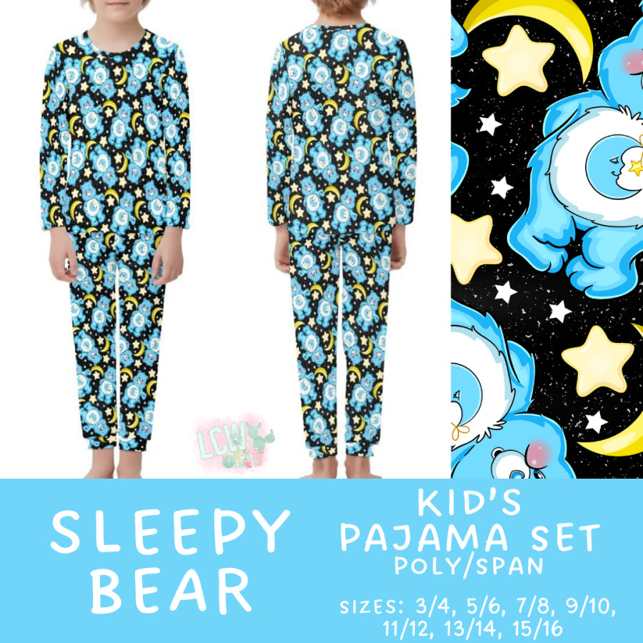 Preorder Custom Family Pyjama Sets - Sleepy Bear - Closes 30 May - ETA late Aug 2025 Pyjamas