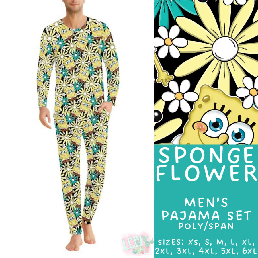 Preorder Custom Family Pyjama Sets - Sponge Flower - Closes 30 May - ETA late Aug 2025 Pyjamas