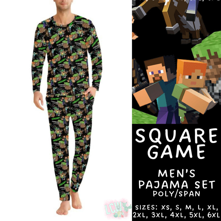 Preorder Custom Family Pyjama Sets - Square Game - Closes 30 May - ETA late Aug 2025 Pyjamas