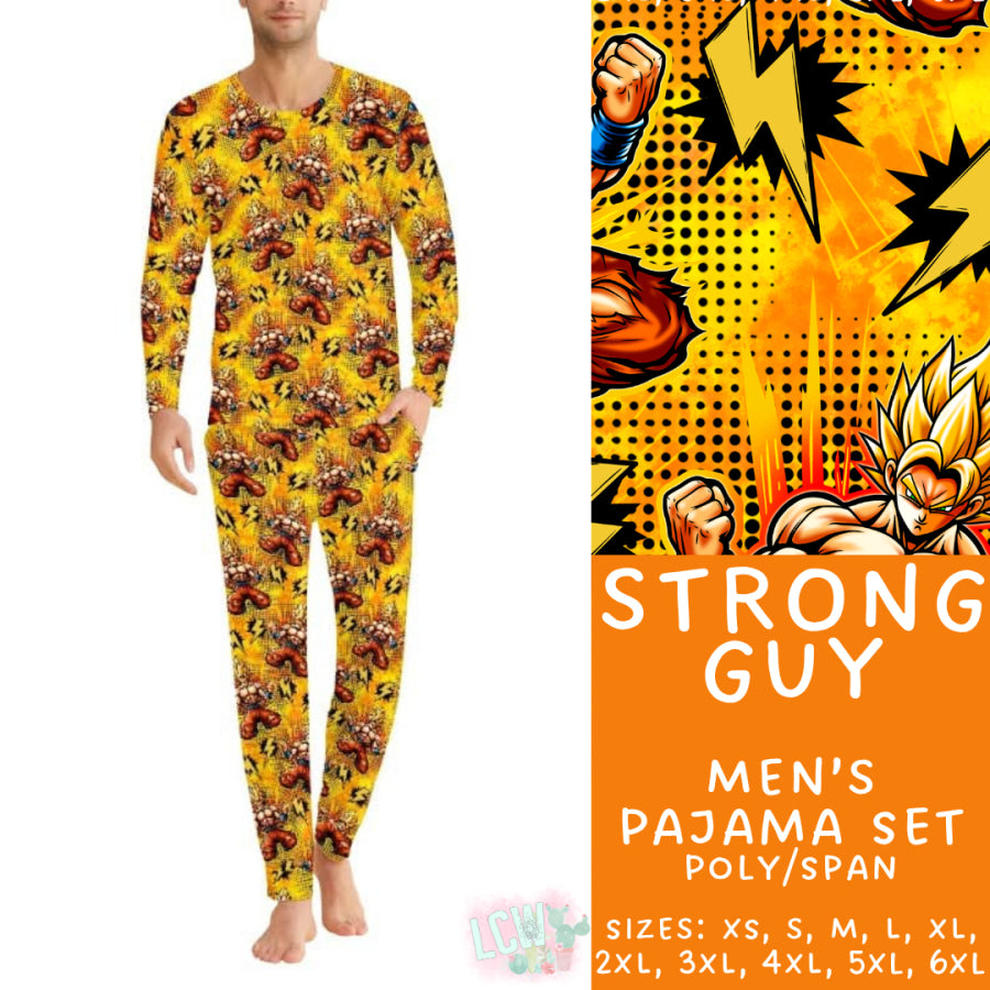 Preorder Custom Family Pyjama Sets - Strong Guy - Closes 30 May - ETA late Aug 2025 Pyjamas