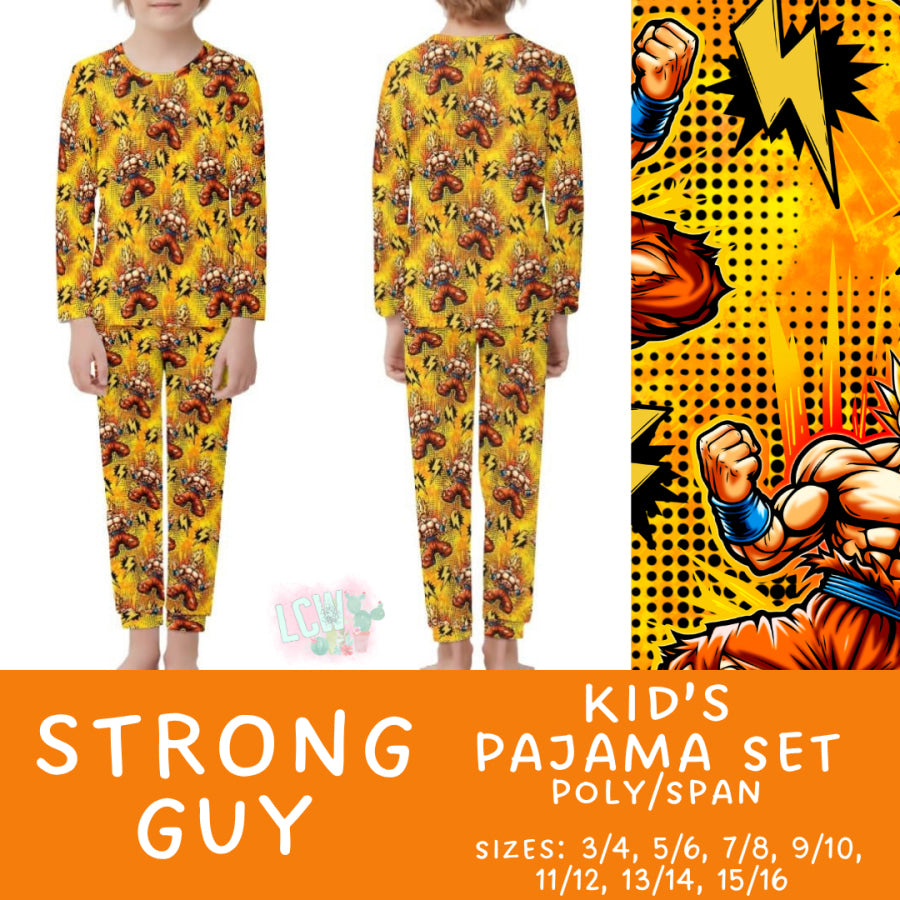 Preorder Custom Family Pyjama Sets - Strong Guy - Closes 30 May - ETA late Aug 2025 Pyjamas
