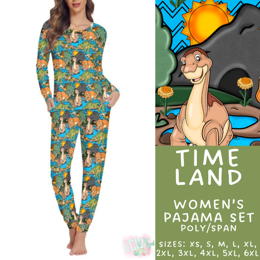 Preorder Custom Family Pyjama Sets - Time Land - Closes 30 May - ETA late Aug 2025 Pyjamas