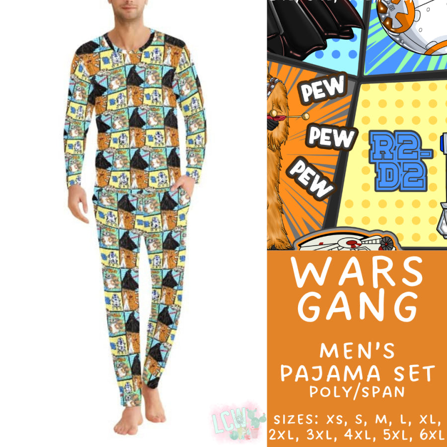 Preorder Custom Family Pyjama Sets - Wars Gang - Closes 30 May - ETA late Aug 2025 Pyjamas