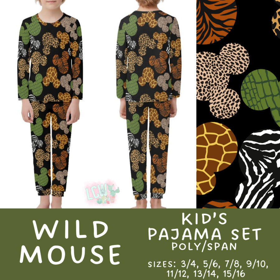 Preorder Custom Family Pyjama Sets - Wild Mouse - Closes 21 Feb - ETA mid May 2025 Pyjamas