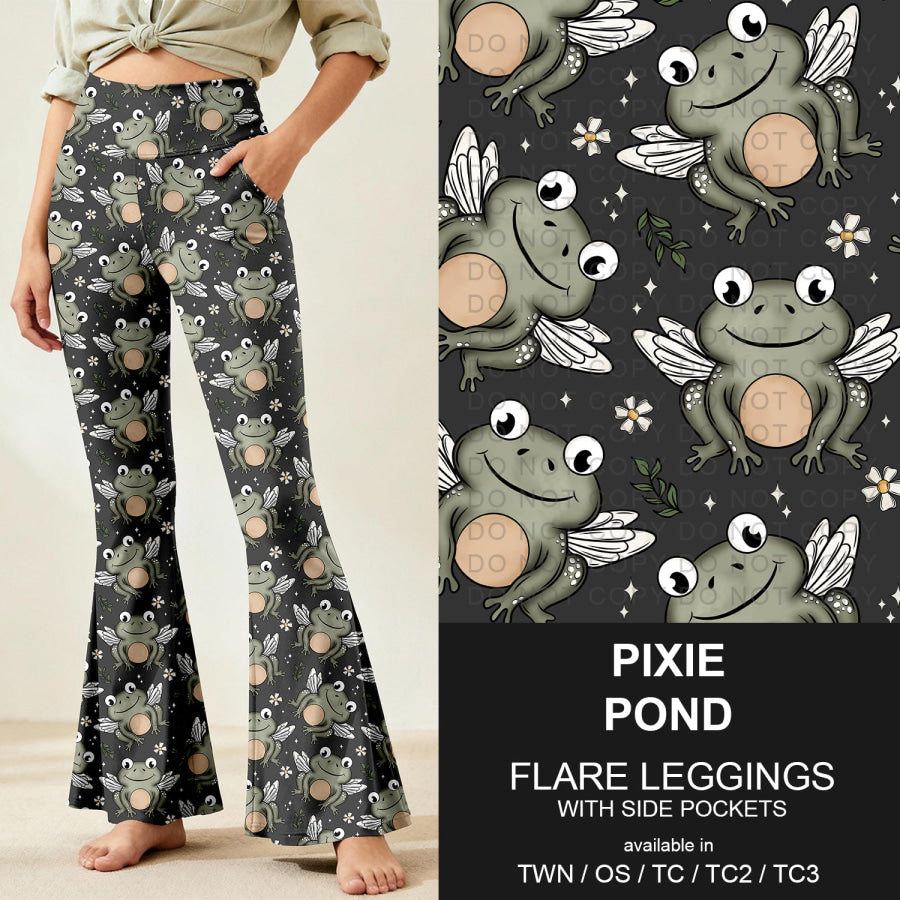 Preorder Custom Flare Leggings - Pixie Pond - Closes 9 Nov - ETA early Feb 2026 Loungewear