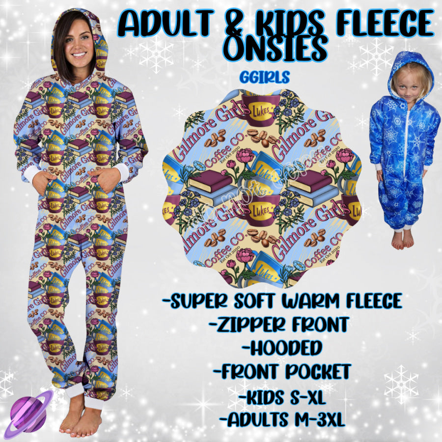 Preorder Custom Fleece Onesie - GGirls - Closes 23 Sep - ETA late Dec 2024 Onesie