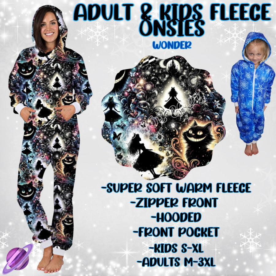 Preorder Custom Fleece Onesie - Wonder - Closes 23 Sep - ETA late Dec 2024 Onesie