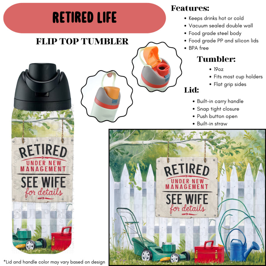Preorder Custom Flip Top Tumblers - Closes 18 Sep - ETA mid Jan 2026 Tumbler