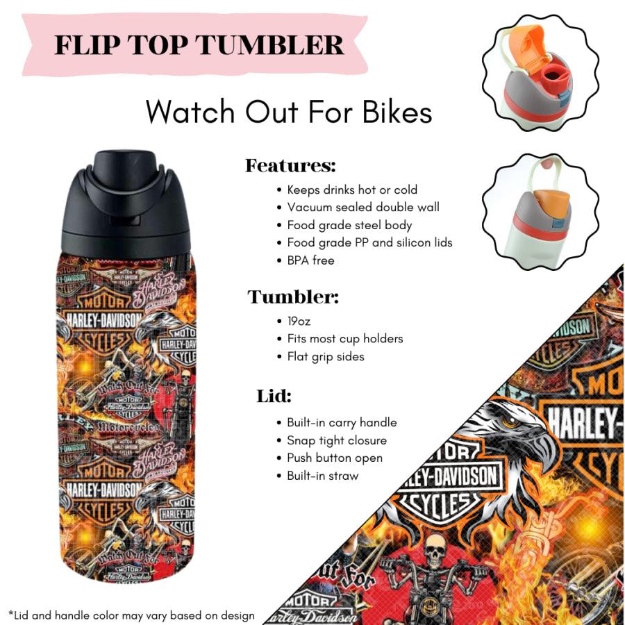 Preorder Custom Flip Top Tumblers - Closes 20 Mar - ETA mid Jul 2025 Tumbler