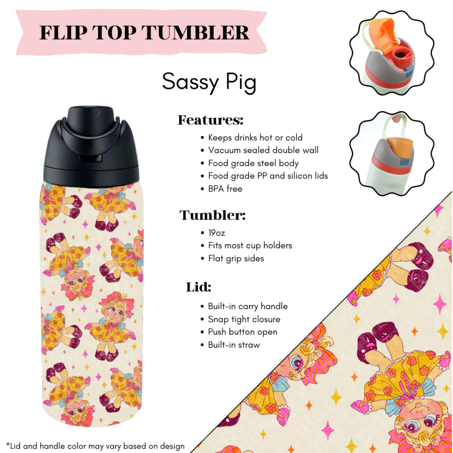 Preorder Custom Flip Top Tumblers - Closes 20 Mar - ETA mid Jul 2025 Tumbler