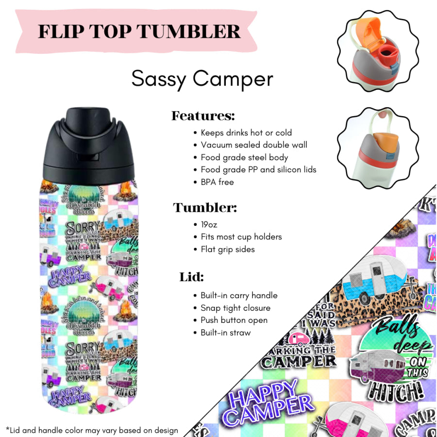 Preorder Custom Flip Top Tumblers - Closes 20 Mar - ETA mid Jul 2025 Tumbler