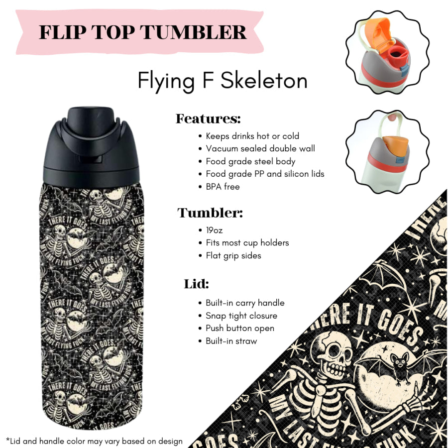 Preorder Custom Flip Top Tumblers - Closes 20 Mar - ETA mid Jul 2025 Tumbler