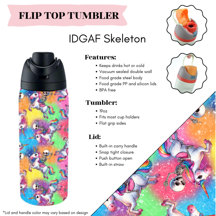 Preorder Custom Flip Top Tumblers - Closes 20 Mar - ETA mid Jul 2025 Tumbler