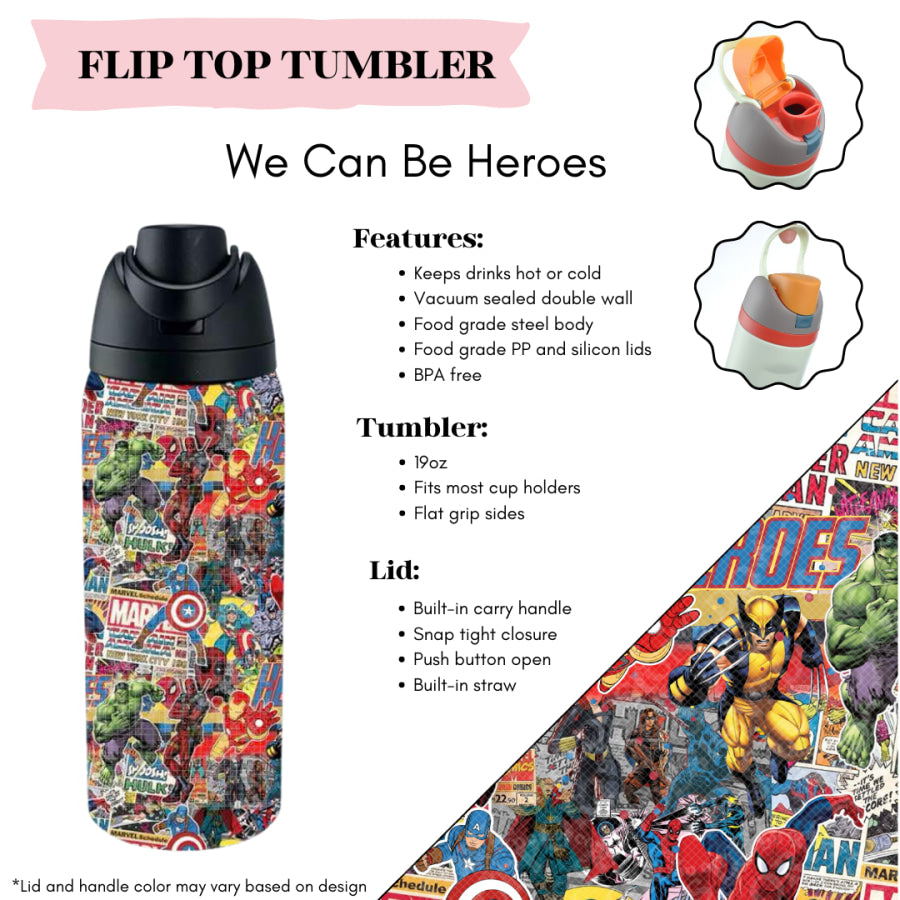 Preorder Custom Flip Top Tumblers - Closes 20 Mar - ETA mid Jul 2025 Tumbler