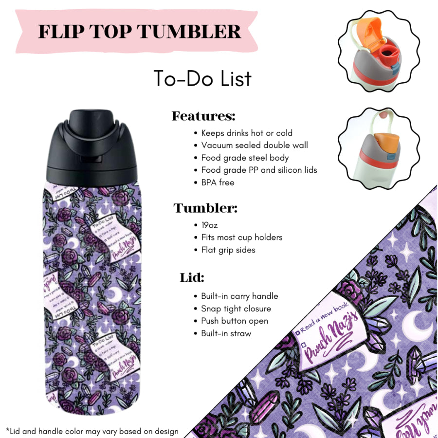 Preorder Custom Flip Top Tumblers - Closes 20 Mar - ETA mid Jul 2025 Tumbler