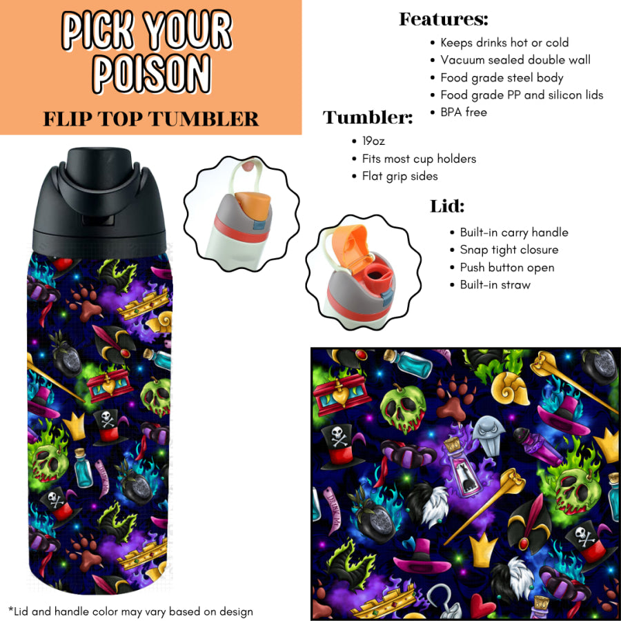 Preorder Custom Flip Top Tumblers - Closes 7 Jul - ETA late Oct 2025 Tumbler