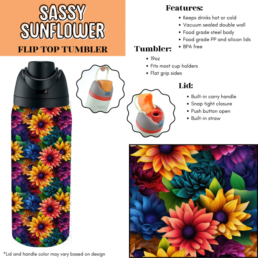 Preorder Custom Flip Top Tumblers - Closes 7 Jul - ETA late Oct 2025 Tumbler