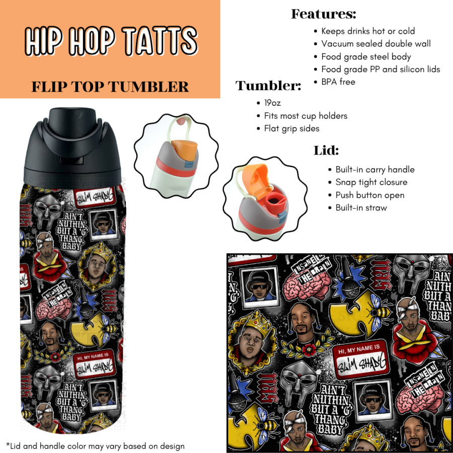 Preorder Custom Flip Top Tumblers - Closes 7 Jul - ETA late Oct 2025 Tumbler